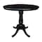 International Concepts 36 in. Round Counter Height Extension Dining Table w/12 in. Leaf and 2 Emily Counter Height Stools K46-36RXT-S6172-2 - alternate 4
